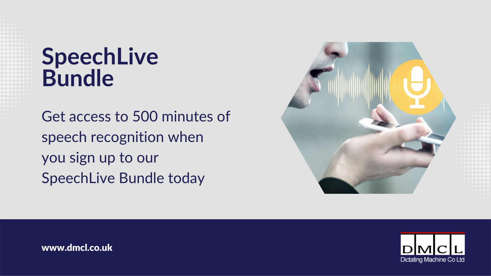 SpeechLive Bundle: 500 Minutes of Speech Recognition