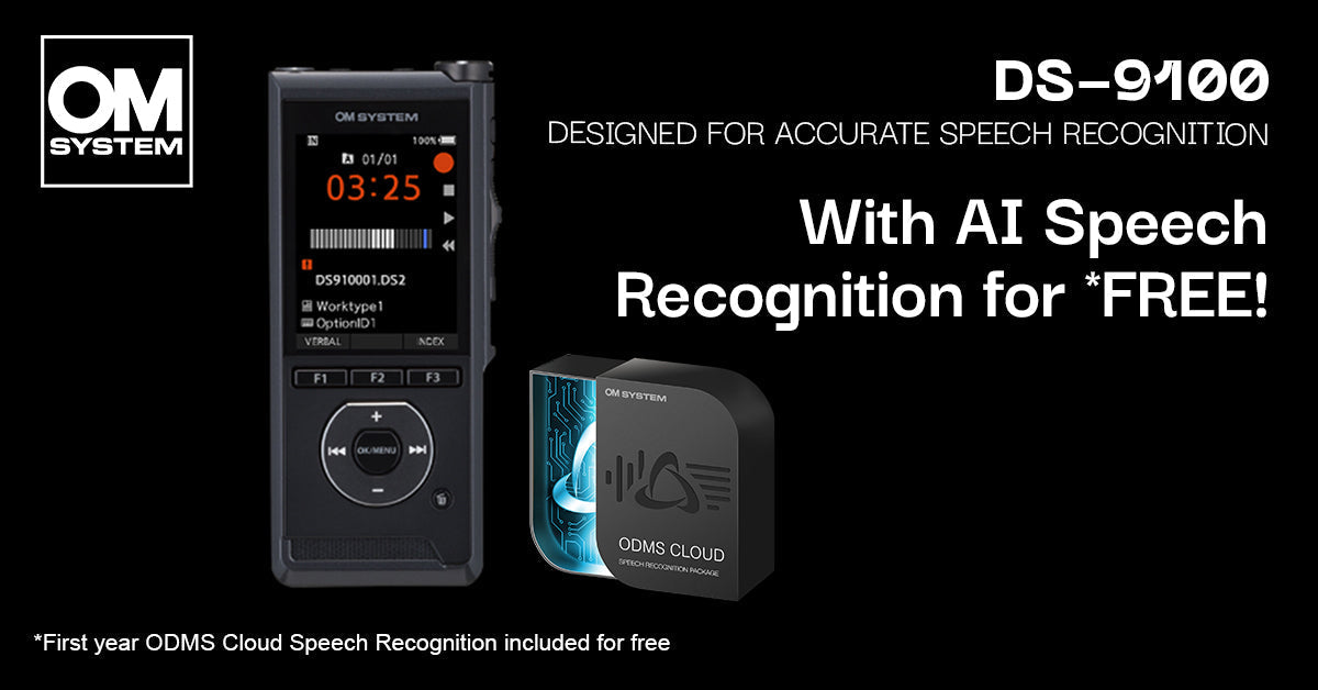 OM System DS-9100: Limited Time Offer with Free AI Speech Recognition