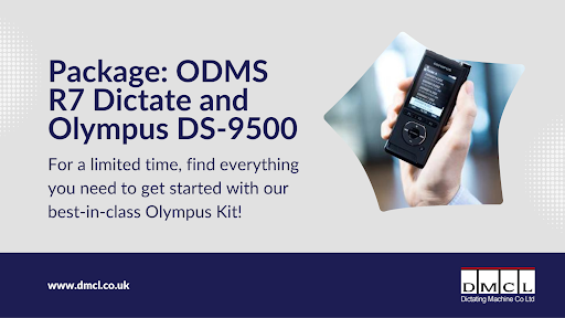 Olympus DS-9500 Digital Recorder Premium Kit WiFi with ODMS R7 Dictate Software