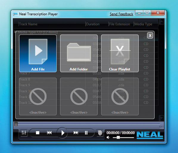 NEAL Transcription Player Software