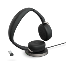 Jabra Evolve2 65 Flex Link 380 USB-A MS Stereo Headset and Wireless Charging