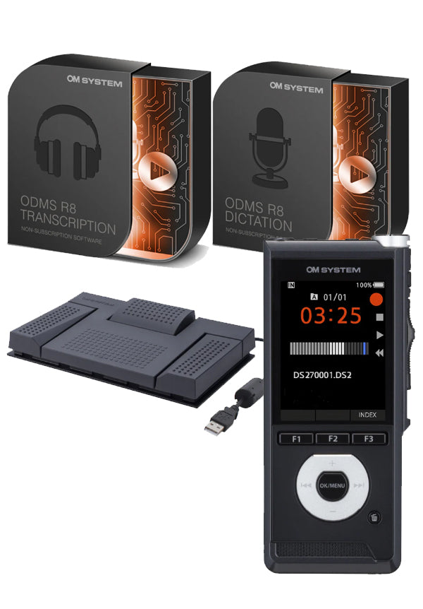 OM System DS-2700 & AS-2700 Starter Kit with ODMS R8 Software