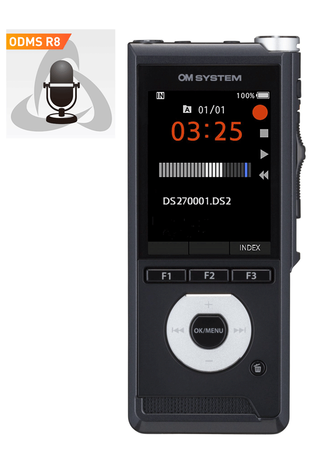 OM System DS-2700 Digital Recorder with ODMS R8 Dictate Software