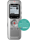 Philips DVT2015 Digital Voice Tracer with Sembly AI Voucher
