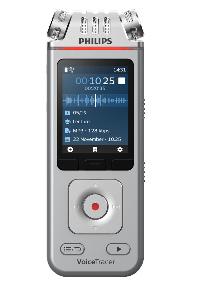 Philips DVT4115 Digital Voice Tracer with Sembly AI Voucher