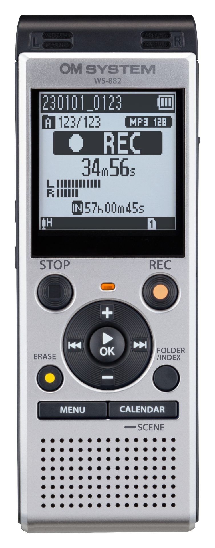 OM System WS882 Digital Voice Recorder - NEW MODEL