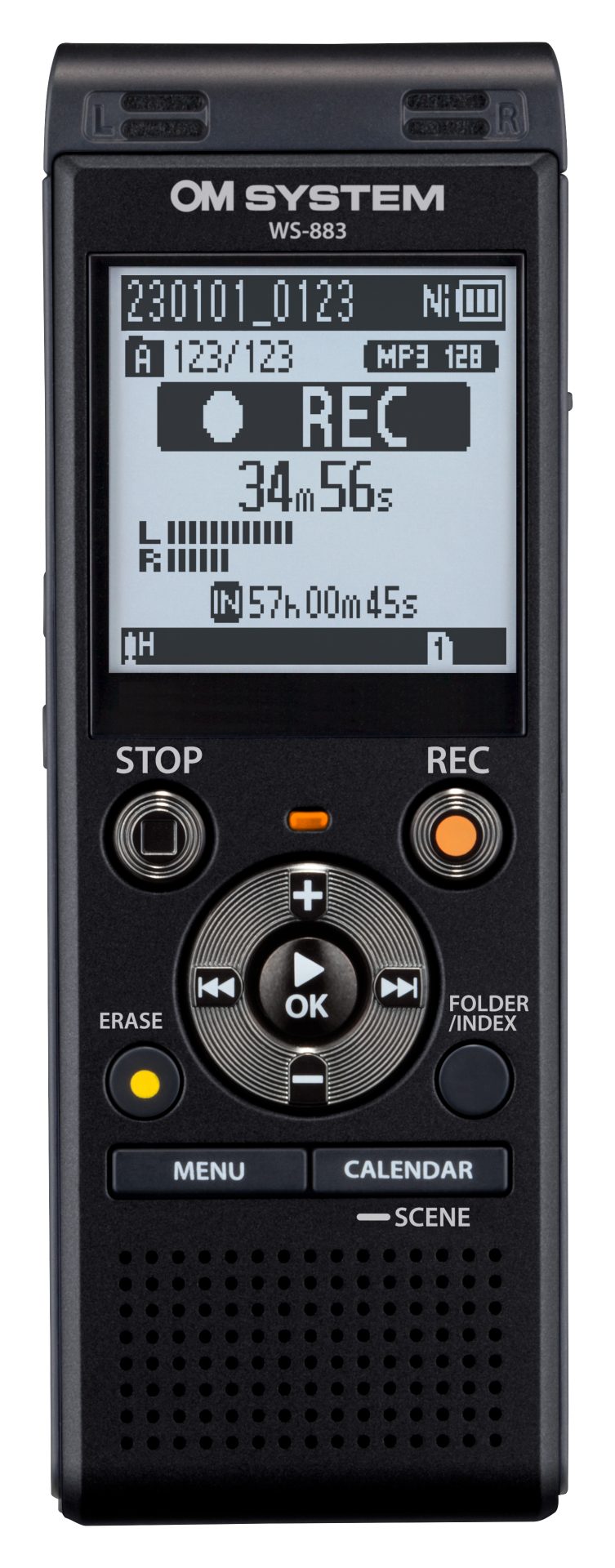 OM System WS883 Digital Voice Recorder - Meeting & Conference