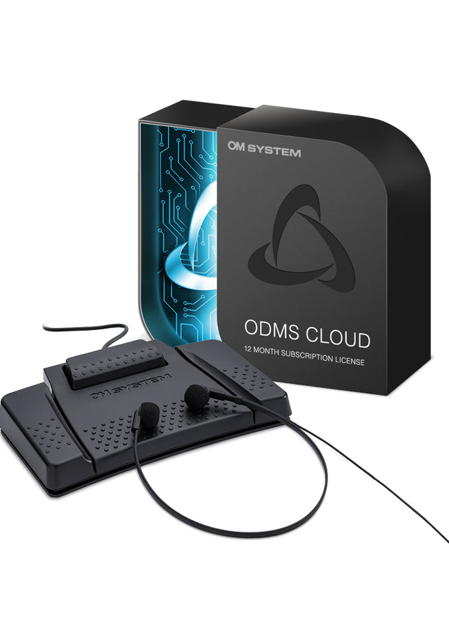 OM System AS-9100 Transcription Kit with ODMS Cloud One Year Subscription