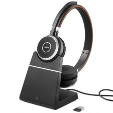 Jabra Evolve 65 SE MS Stereo USB-A Bluetooth Headset with Stand