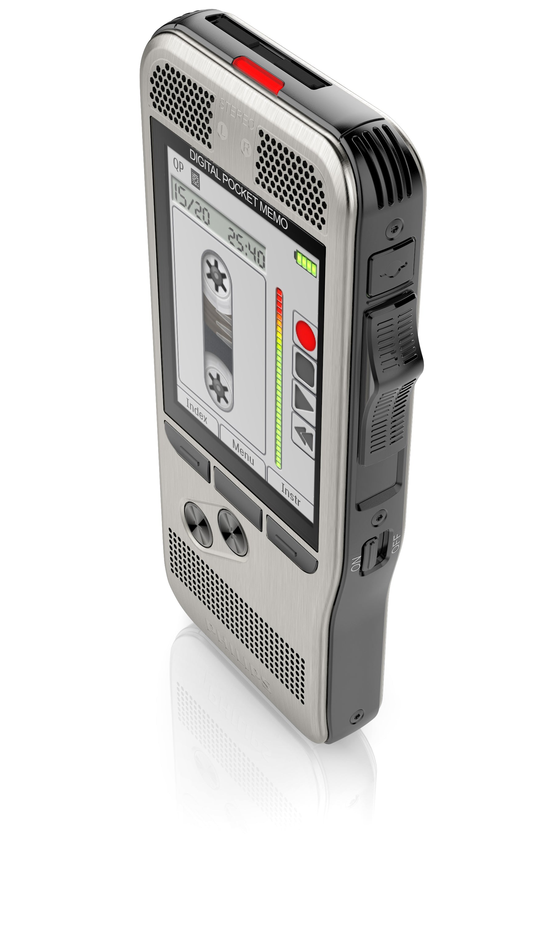 Philips DPM7200 Digital Pocket Memo with Slide Control