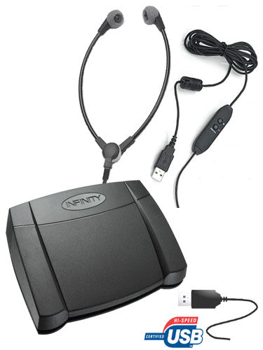 infinity usb pedal Infinity USB Foot Control & SH55 USB Headset