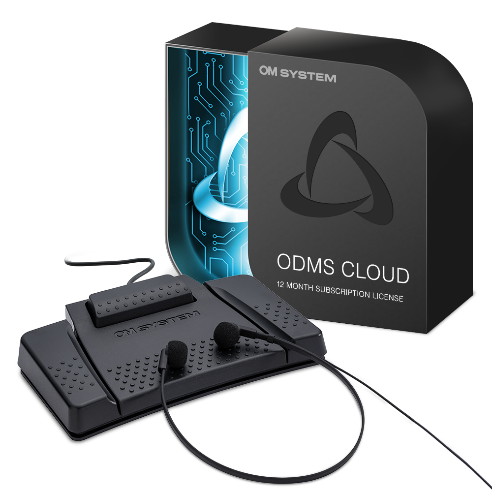 OM System AS-9100 Transcription Kit with ODMS Cloud One Year Subscription