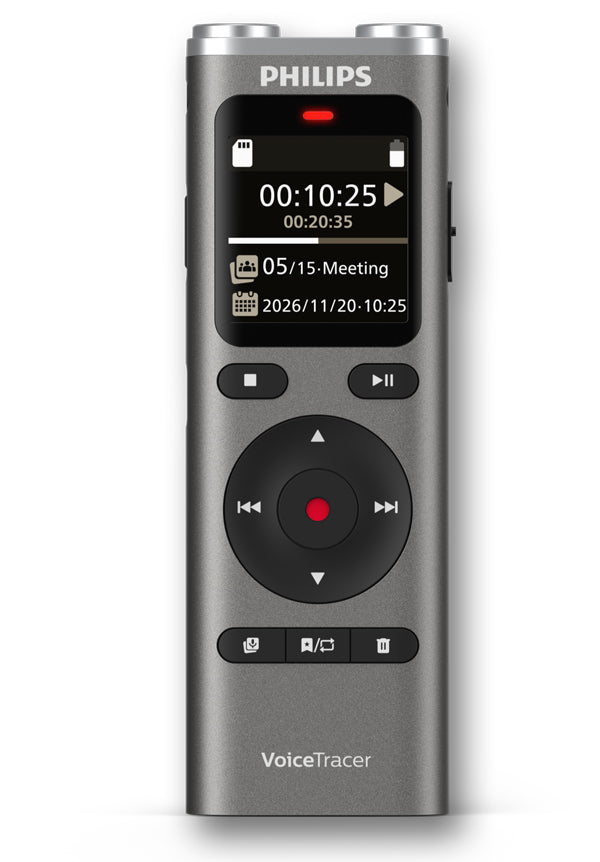 Philips DVT2075 Digital Voice Tracer with Sembly AI Voucher