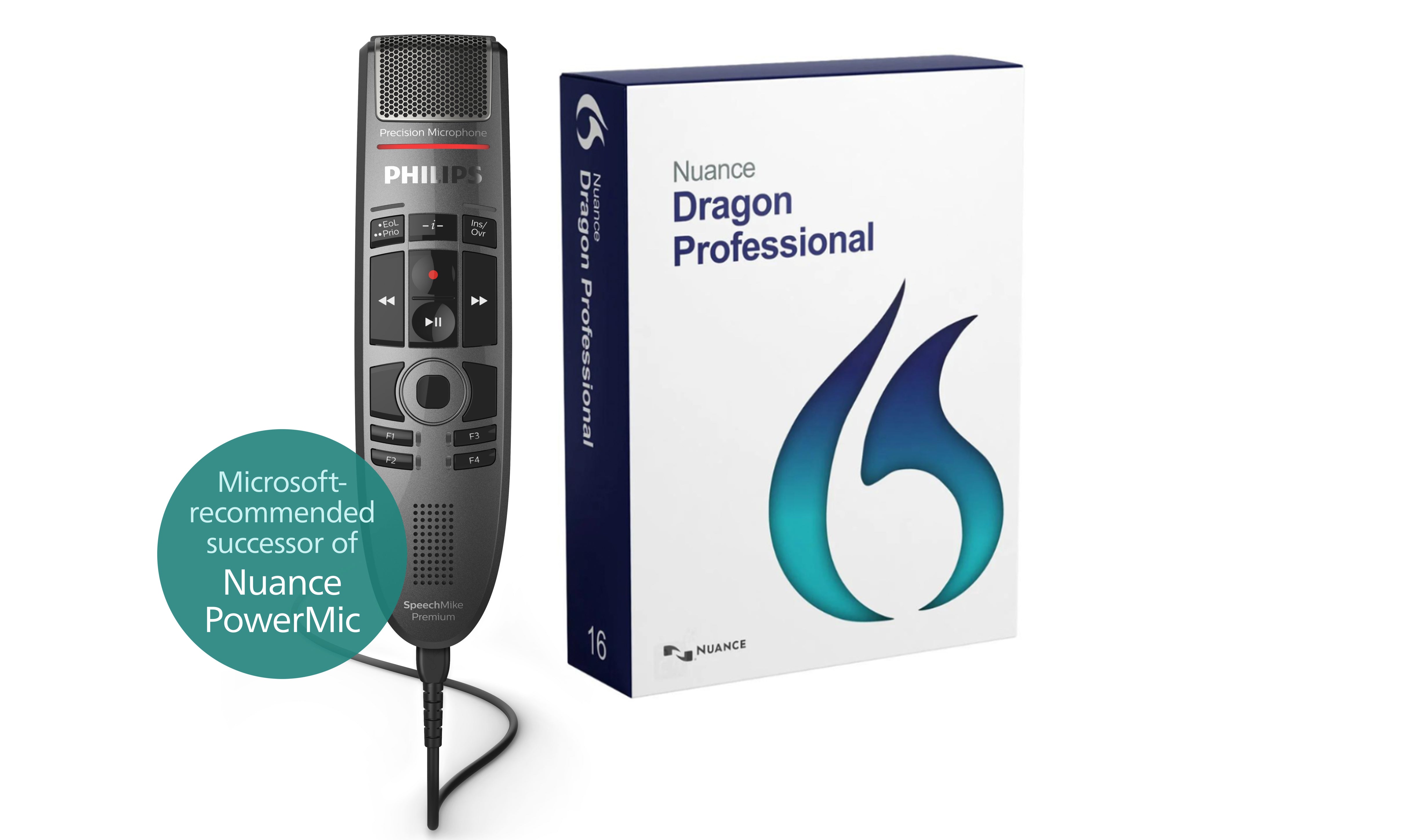 Philips SMP3700 & Dragon Professional 16 Bundle