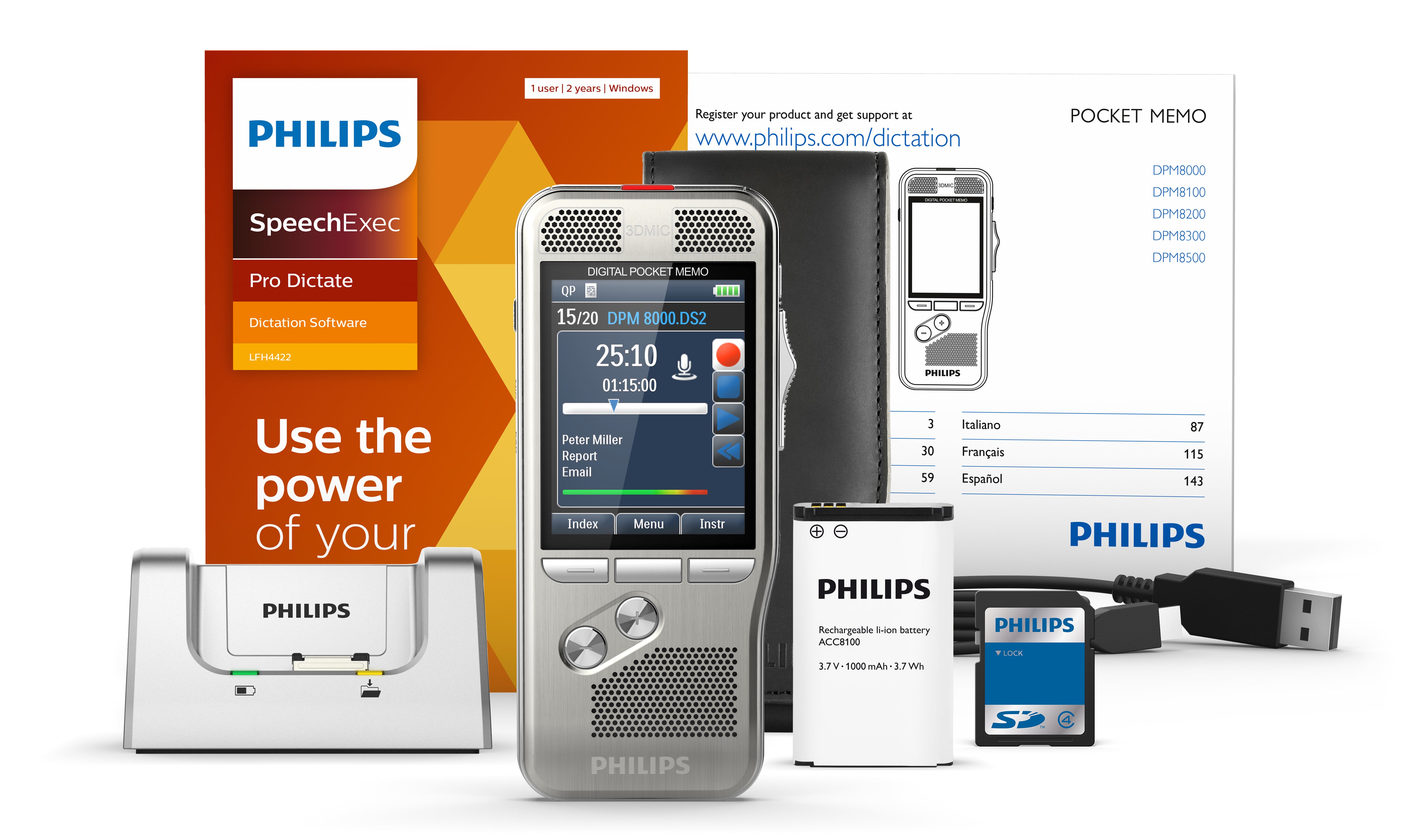 Philips DPM8000 Digital Pocket Memo