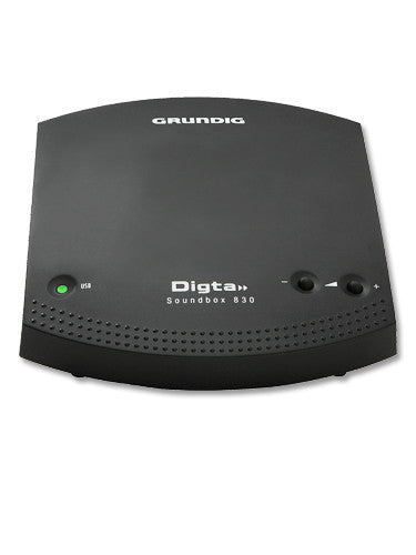 Grundig Digta Soundbox 830 - Altoparlante E Scheda Audio USB Per Dettatura, Design Compatto, Con Software DigtaSoft, Per Ufficio E PC