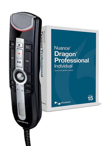 Olympus RM4010P RecMic II with Dragon Professional Individual 15