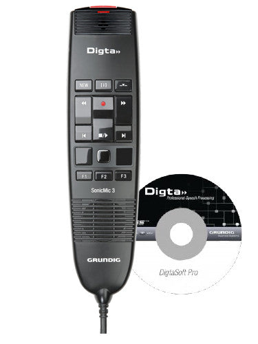 Grundig Digta SonicMic 3 with DigtaSoft Pro Software - PDD2300